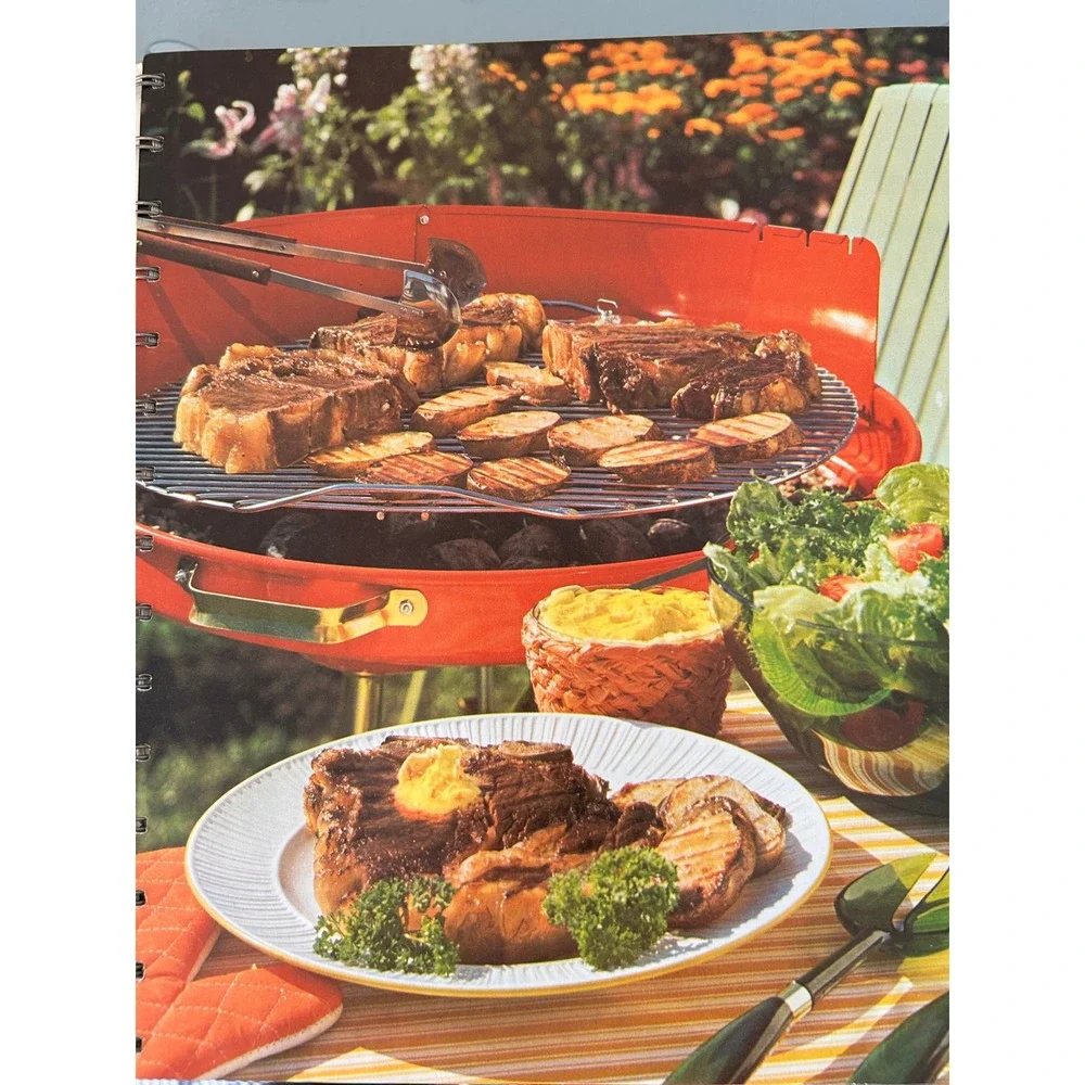 Betty Crocker New Outdoor Cookbook Barbecues Vintage Spiral Bound 1961 First Ed